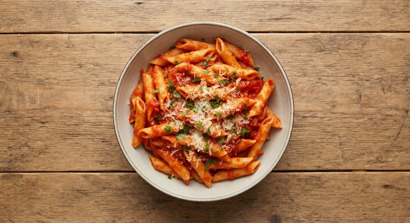 Red Sauce Pasta with Penne Pasta